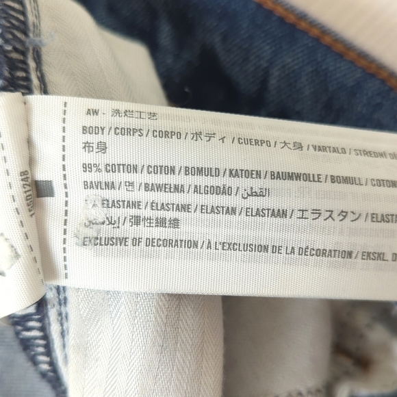 Abercrombie & Fitch Classic Distressed Medium Wash High Rise Skinny Jeans 28 - Picture 9 of 14